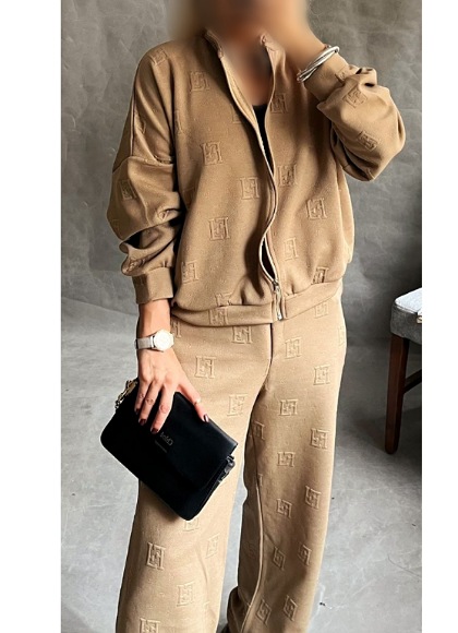 ست سویشرت شلوار فندی کد 1283